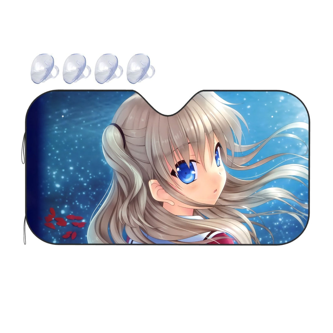 Nao Tomori looking back  Car Sunshade