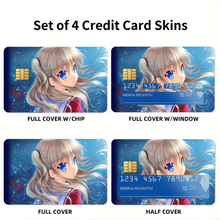 Load image into Gallery viewer, Nao Tomori looking back  Credit Card Skins (4-in-1 Pack)
