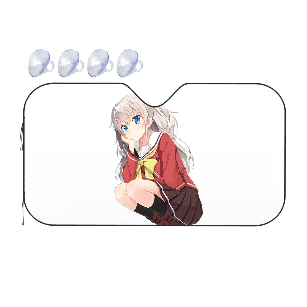 Nao Tomori sitting Car Sunshade