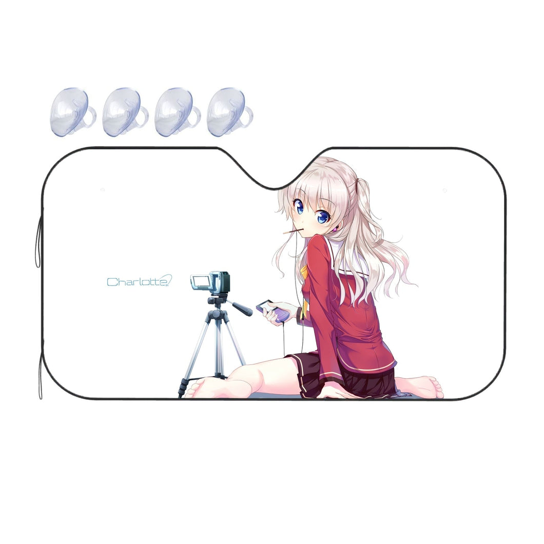 Nao Tomori sitting  Car Sunshade