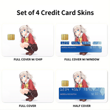 Load image into Gallery viewer, Nao Tomori sitting Credit Card Skins (4-in-1 Pack)
