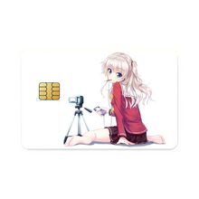 Load image into Gallery viewer, Nao Tomori sitting  Credit Card Skins (4-in-1 Pack)
