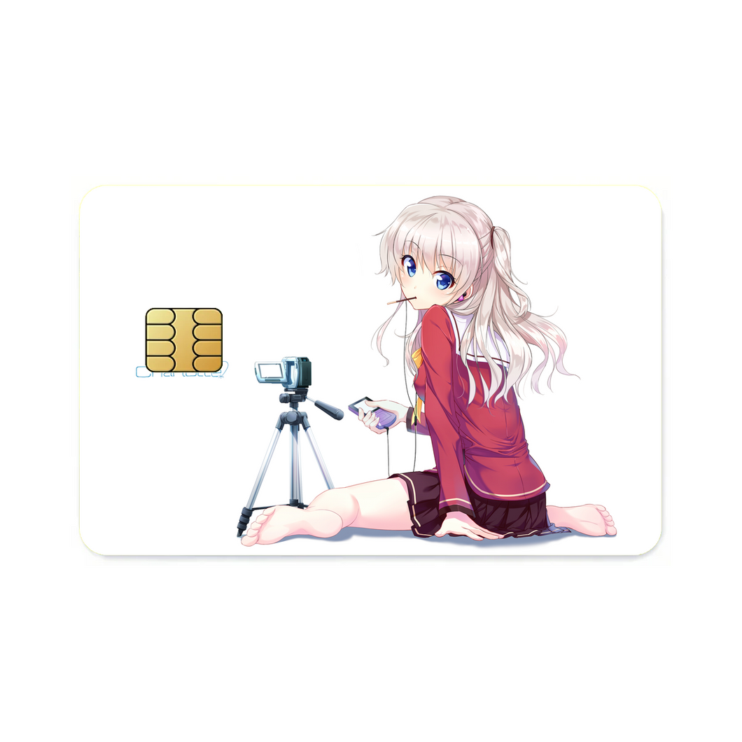Nao Tomori sitting  Credit Card Skins (4-in-1 Pack)