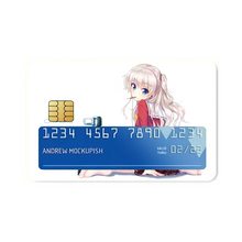 Load image into Gallery viewer, Nao Tomori sitting  Credit Card Skins (4-in-1 Pack)
