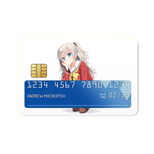 Load image into Gallery viewer, Nao Tomori sitting Credit Card Skins (4-in-1 Pack)

