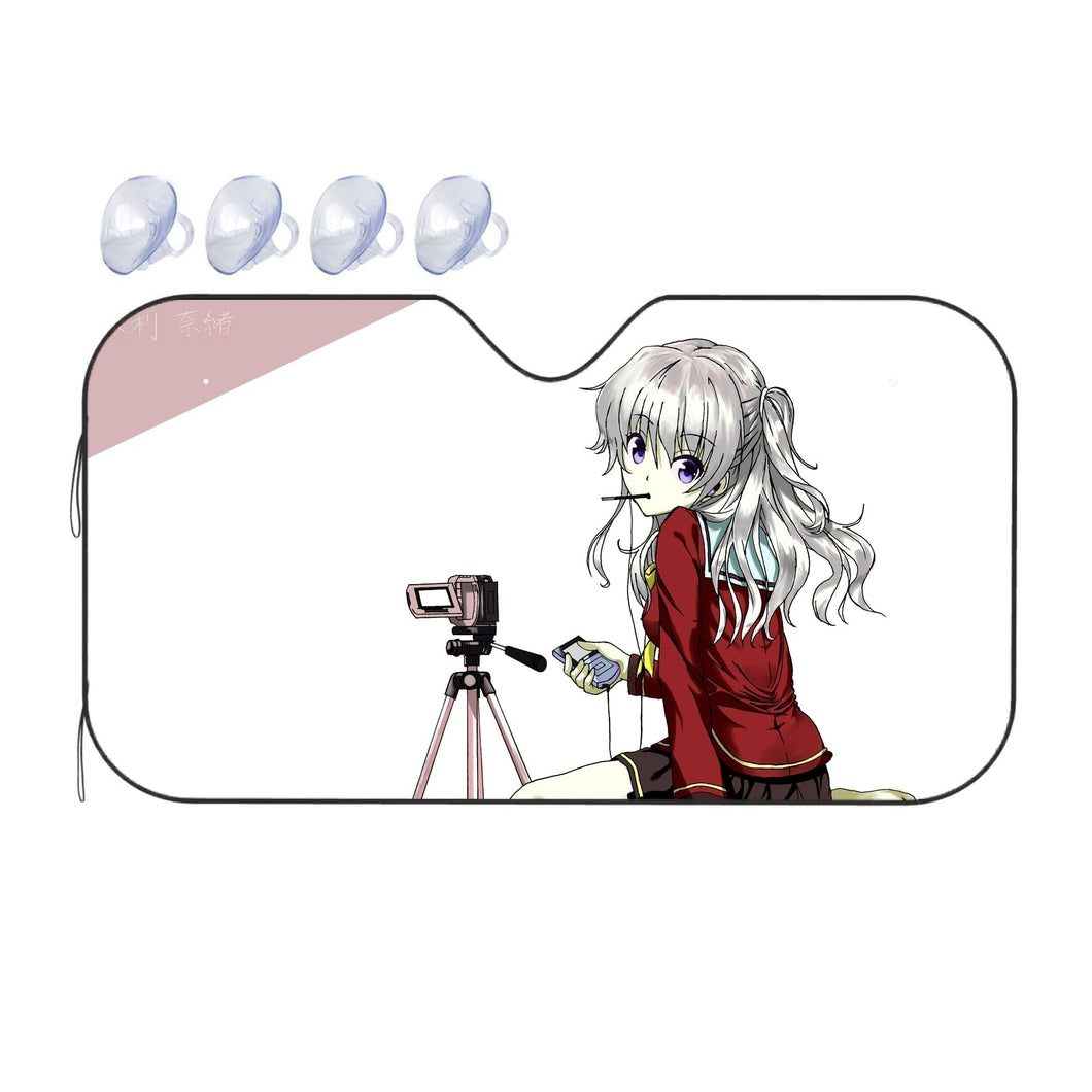 Nao Tomori With her camera  Car Sunshade