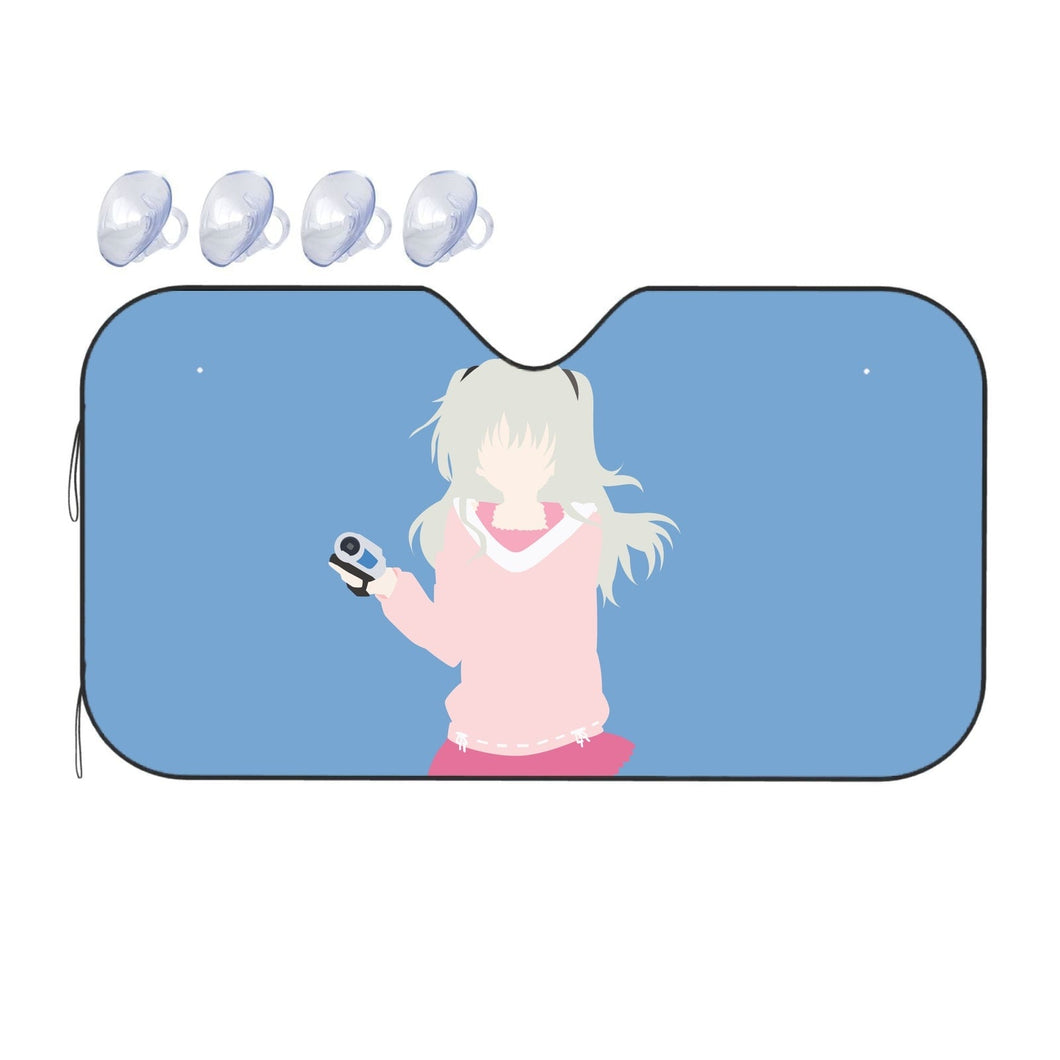 Nao Tomori With her camera Minimalist  Car Sunshade