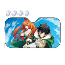 Load image into Gallery viewer, Naofumi and Raphtalia  Car Sunshade

