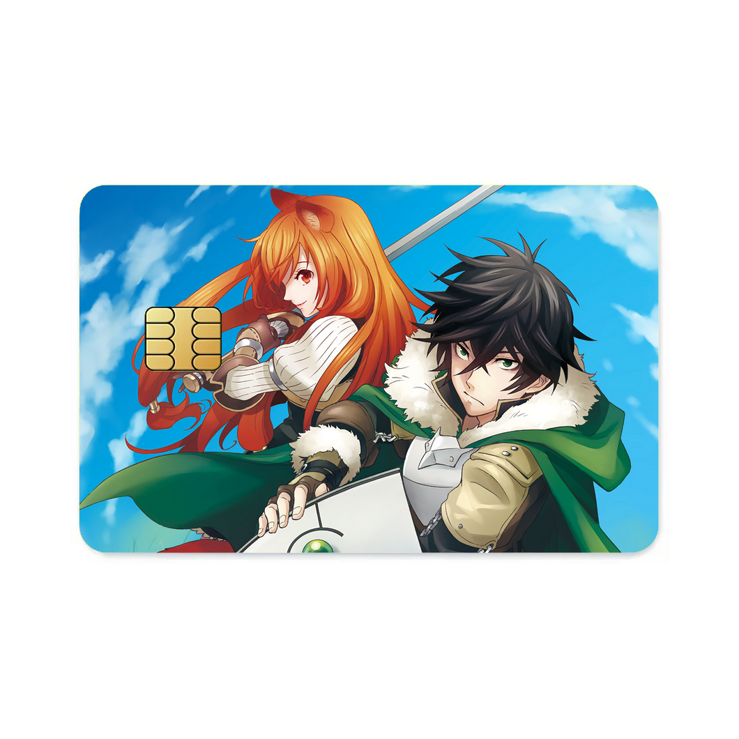Naofumi and Raphtalia  Credit Card Skins (4-in-1 Pack)