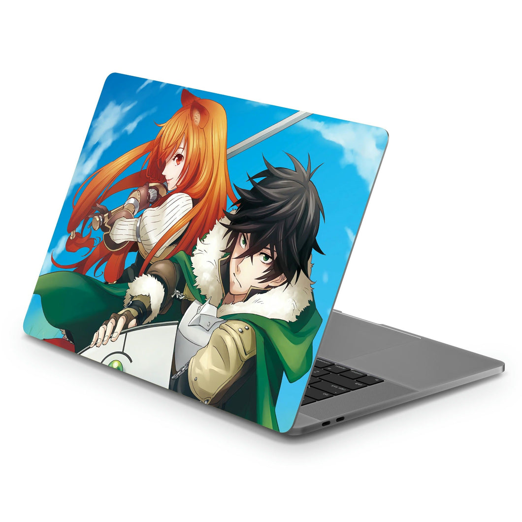 Naofumi and Raphtalia  Macbook Skin