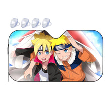 Load image into Gallery viewer, Naruto and Boruto  Car Sunshade
