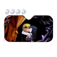 Load image into Gallery viewer, Naruto and Hinita Kissing  Car Sunshade
