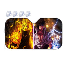 Load image into Gallery viewer, Naruto and Sasuke  Car Sunshade
