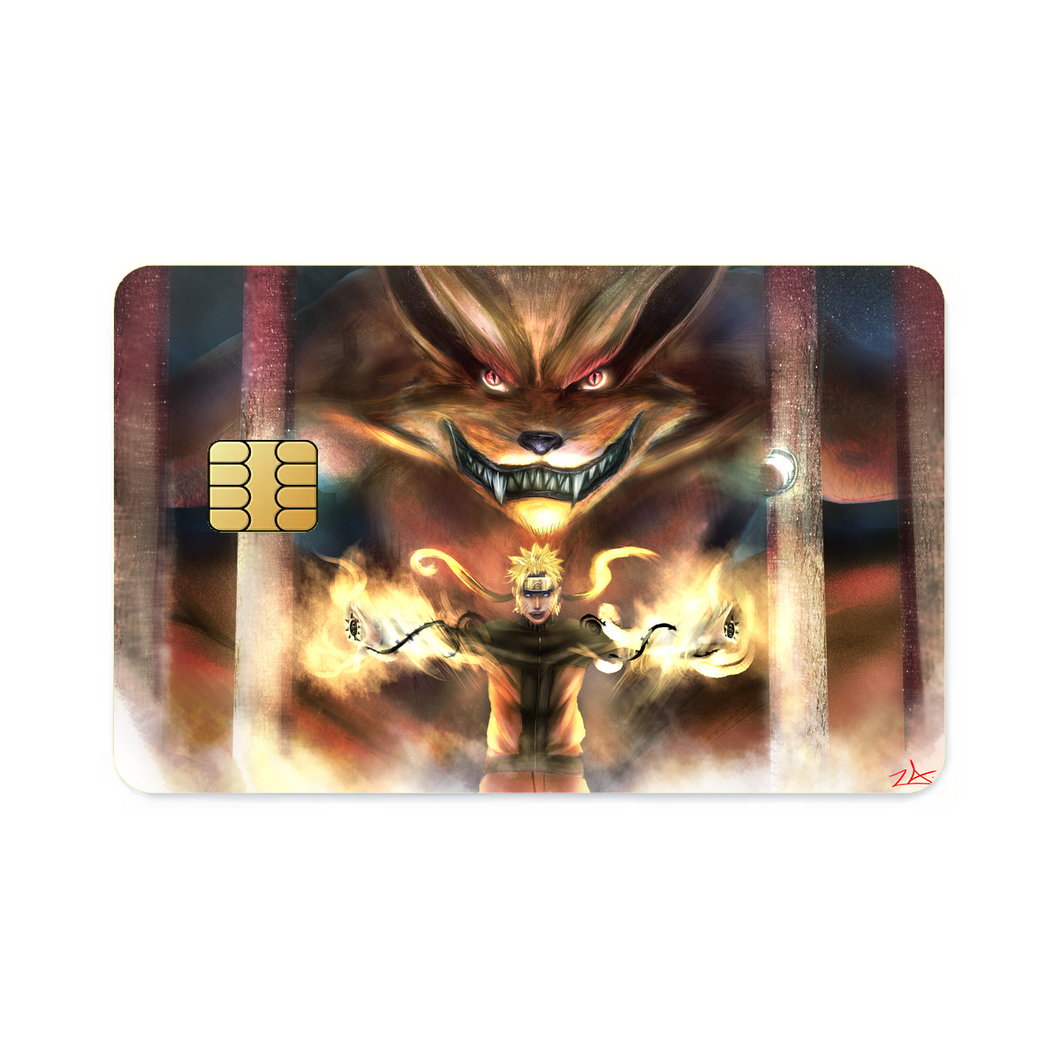 NARUTO & KURAMA  Credit Card Skins (4-in-1 Pack)