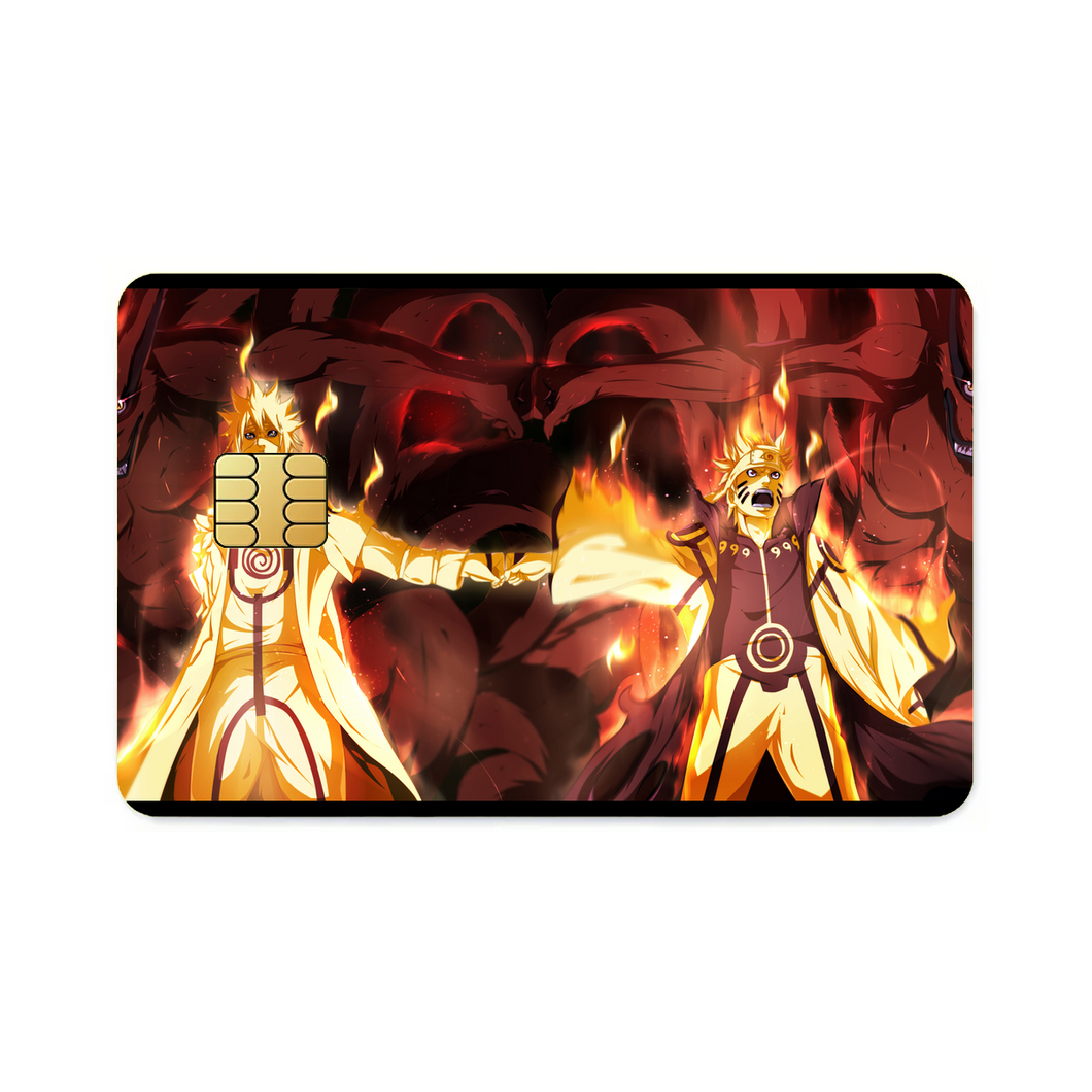 Naruto,Minato and Kurama  Credit Card Skins (4-in-1 Pack)