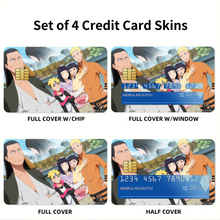Load image into Gallery viewer, Naruto&#39;s Family  Credit Card Skins (4-in-1 Pack)

