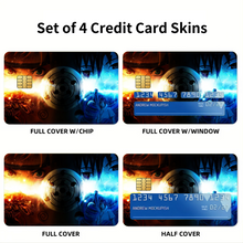 Load image into Gallery viewer, Naruto - Sasuke Credit Card Skins (4-in-1 Pack)
