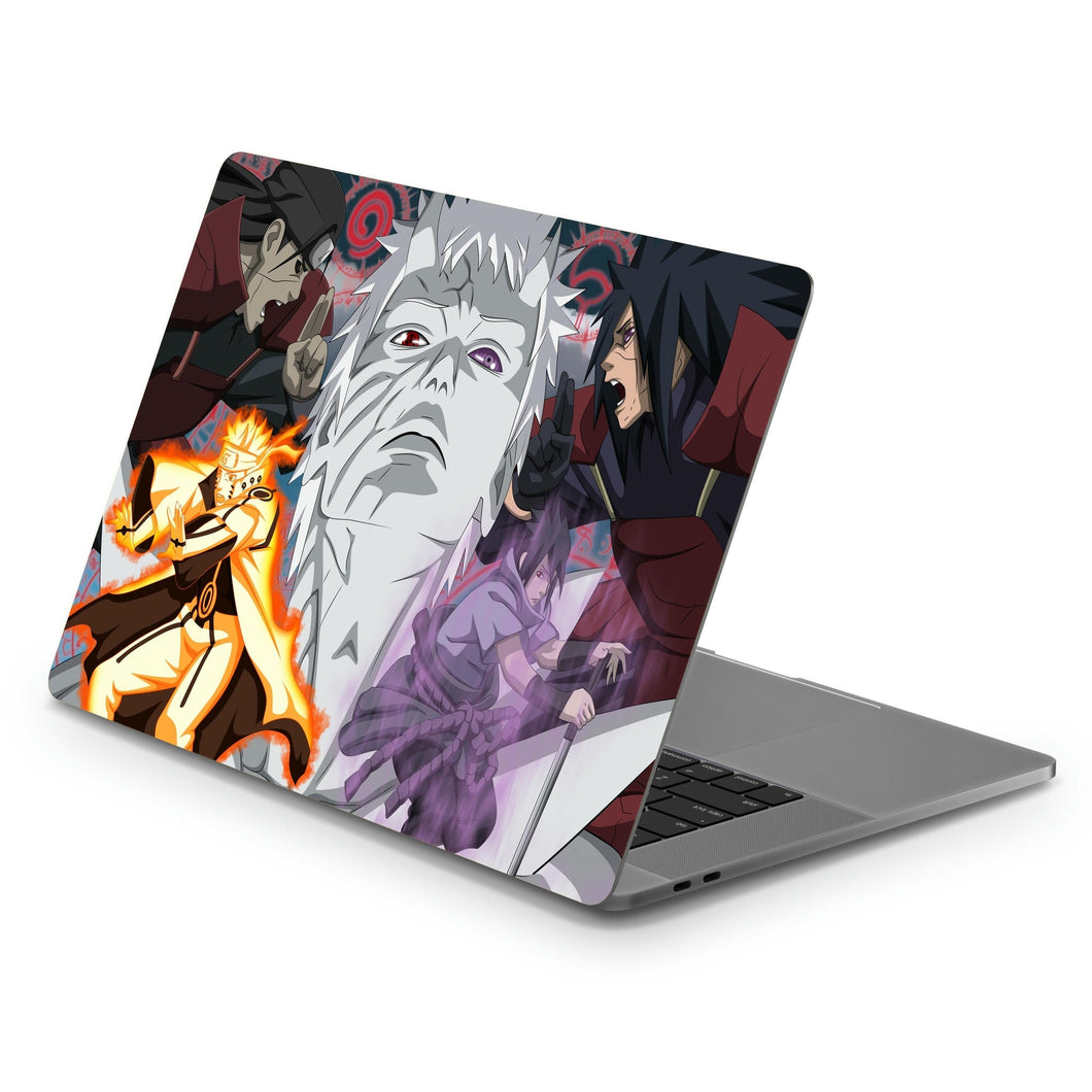 Naruto,Sasuke,Obito,Madara and Hashirama  Macbook Skin