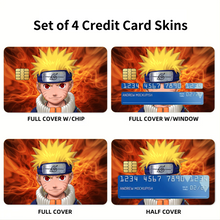 Load image into Gallery viewer, Naruto Uzumaki Credit Card Skins (4-in-1 Pack)
