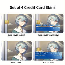 Load image into Gallery viewer, Neon Genesis Evangelion Rei Ayanami  Credit Card Skins (4-in-1 Pack)
