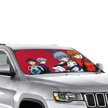 Load image into Gallery viewer, Neon Genesis Evangelion Shinji Ikari, Rei Ayanami, Kaworu Nagisa  Car Sunshade
