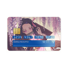 Load image into Gallery viewer, Nezuko Kamado  Credit Card Skins (4-in-1 Pack)
