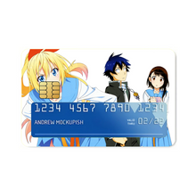 Load image into Gallery viewer, Nisekoi Chitoge Kirisaki, Kosaki Onodera  Credit Card Skins (4-in-1 Pack)
