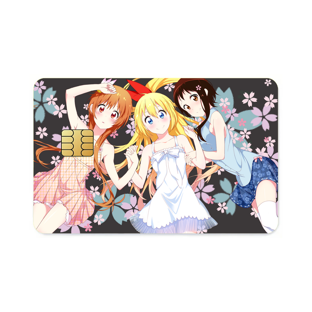 Nisekoi Chitoge Kirisaki, Kosaki Onodera, Marika Tachibana  Credit Card Skins (4-in-1 Pack)