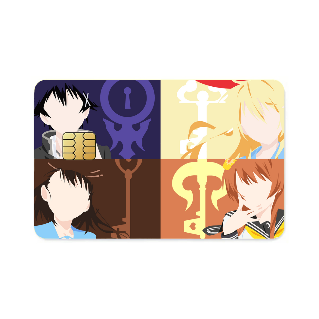 Nisekoi Chitoge Kirisaki, Kosaki Onodera, Marika Tachibana  Credit Card Skins (4-in-1 Pack)