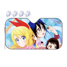 Load image into Gallery viewer, Nisekoi Chitoge Kirisaki, Kosaki Onodera, Seishirou Tsugumi  Car Sunshade
