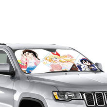Load image into Gallery viewer, Nisekoi Chitoge Kirisaki, Kosaki Onodera, Seishirou Tsugumi  Car Sunshade
