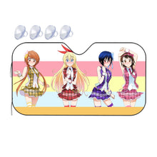 Load image into Gallery viewer, Nisekoi Chitoge Kirisaki, Kosaki Onodera, Seishirou Tsugumi, Marika Tachibana  Car Sunshade
