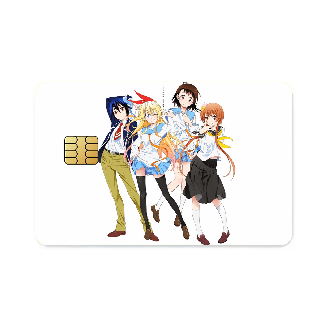 Nisekoi Chitoge Kirisaki, Kosaki Onodera, Seishirou Tsugumi, Marika Tachibana  Credit Card Skins (4-in-1 Pack)