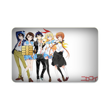 Load image into Gallery viewer, Nisekoi Chitoge Kirisaki, Kosaki Onodera, Seishirou Tsugumi, Marika Tachibana  Credit Card Skins (4-in-1 Pack)
