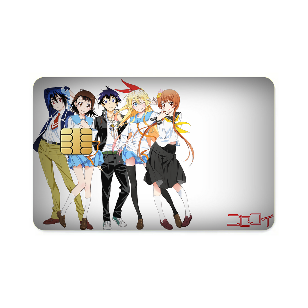 Nisekoi Chitoge Kirisaki, Kosaki Onodera, Seishirou Tsugumi, Marika Tachibana  Credit Card Skins (4-in-1 Pack)