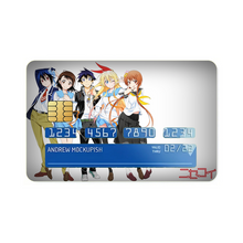 Load image into Gallery viewer, Nisekoi Chitoge Kirisaki, Kosaki Onodera, Seishirou Tsugumi, Marika Tachibana  Credit Card Skins (4-in-1 Pack)
