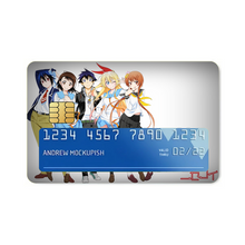 Load image into Gallery viewer, Nisekoi Chitoge Kirisaki, Kosaki Onodera, Seishirou Tsugumi, Marika Tachibana  Credit Card Skins (4-in-1 Pack)
