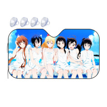 Load image into Gallery viewer, Nisekoi Chitoge Kirisaki, Kosaki Onodera, Seishirou Tsugumi, Marika Tachibana, Ruri Miyamoto  Car Sunshade
