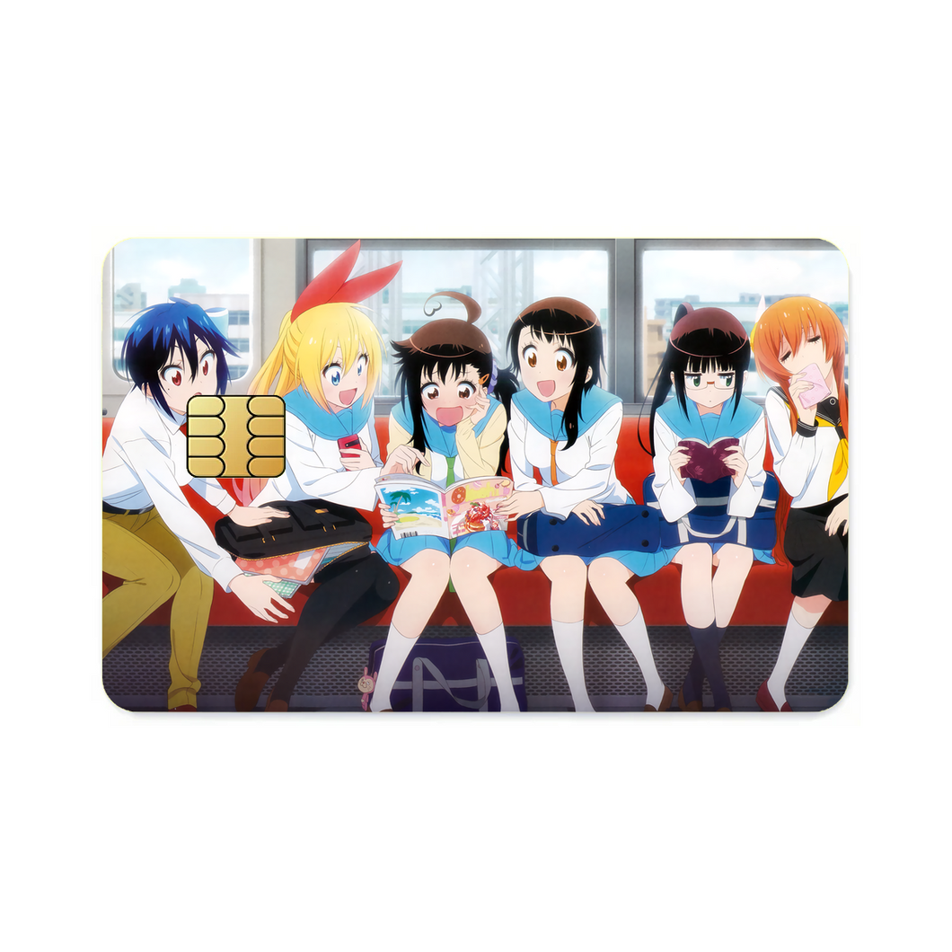 Nisekoi Chitoge Kirisaki, Kosaki Onodera, Seishirou Tsugumi, Marika Tachibana, Ruri Miyamoto  Credit Card Skins (4-in-1 Pack)