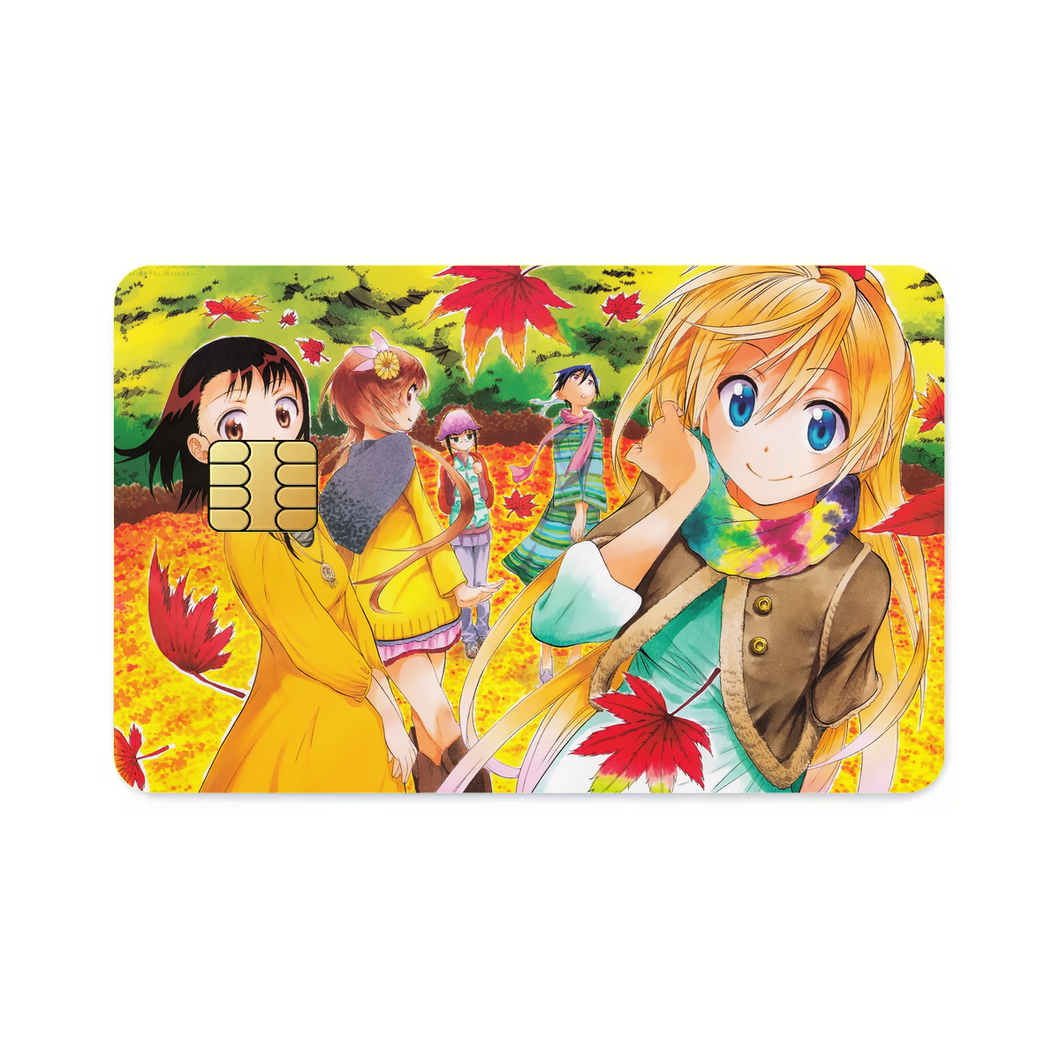 Nisekoi Chitoge Kirisaki, Kosaki Onodera, Seishirou Tsugumi, Marika Tachibana, Ruri Miyamoto  Credit Card Skins (4-in-1 Pack)