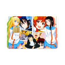 Load image into Gallery viewer, Nisekoi Chitoge Kirisaki, Kosaki Onodera, Seishirou Tsugumi, Marika Tachibana, Shuu Maiko  Credit Card Skins (4-in-1 Pack)

