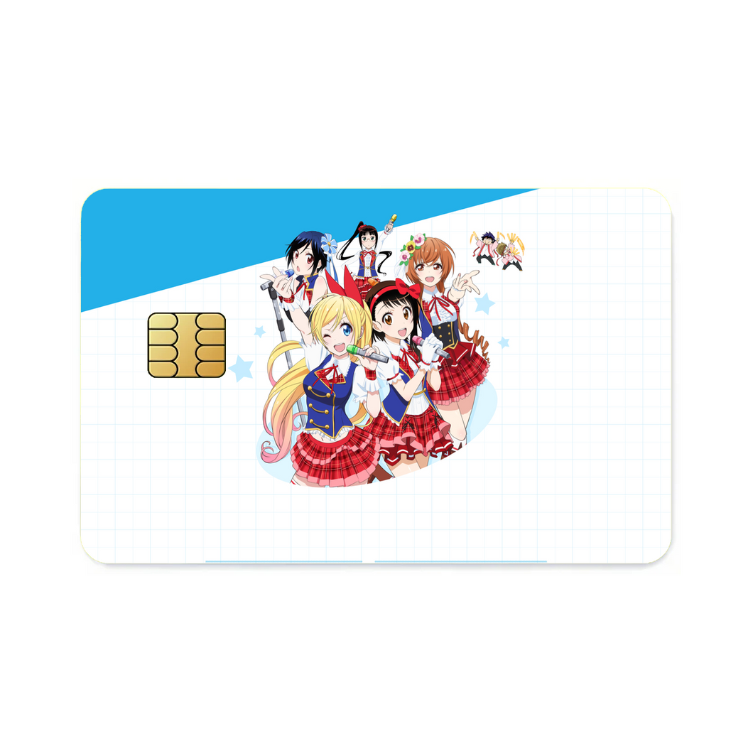 Nisekoi Chitoge Kirisaki, Kosaki Onodera, Seishirou Tsugumi, Marika Tachibana, Shuu Maiko  Credit Card Skins (4-in-1 Pack)