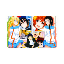Load image into Gallery viewer, Nisekoi Chitoge Kirisaki, Kosaki Onodera, Seishirou Tsugumi, Marika Tachibana, Shuu Maiko  Credit Card Skins (4-in-1 Pack)
