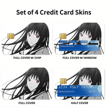 Load image into Gallery viewer, Noragami Hiyori Iki, Noragami  Credit Card Skins (4-in-1 Pack)
