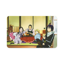 Load image into Gallery viewer, Noragami Yato, Yukine, Hiyori Iki, Kofuku Ebisu, Daikoku  Credit Card Skins (4-in-1 Pack)
