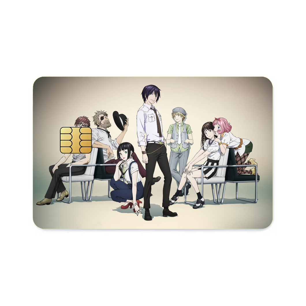 Noragami Yato, Yukine, Hiyori Iki, Kofuku Ebisu, Kazuma  Credit Card Skins (4-in-1 Pack)