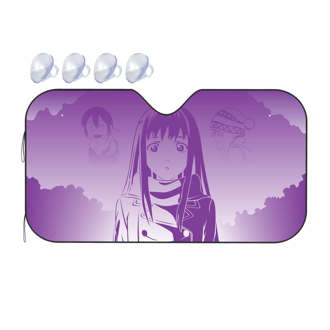 Noragami Yato, Yukine, Hiyori Iki, Noragami  Car Sunshade