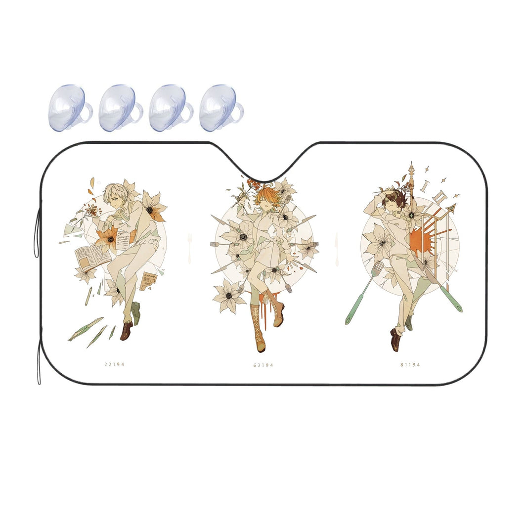 Norman, Emma and Ray  Car Sunshade