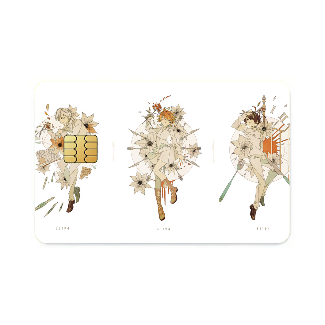 Norman, Emma and Ray  Credit Card Skins (4-in-1 Pack)