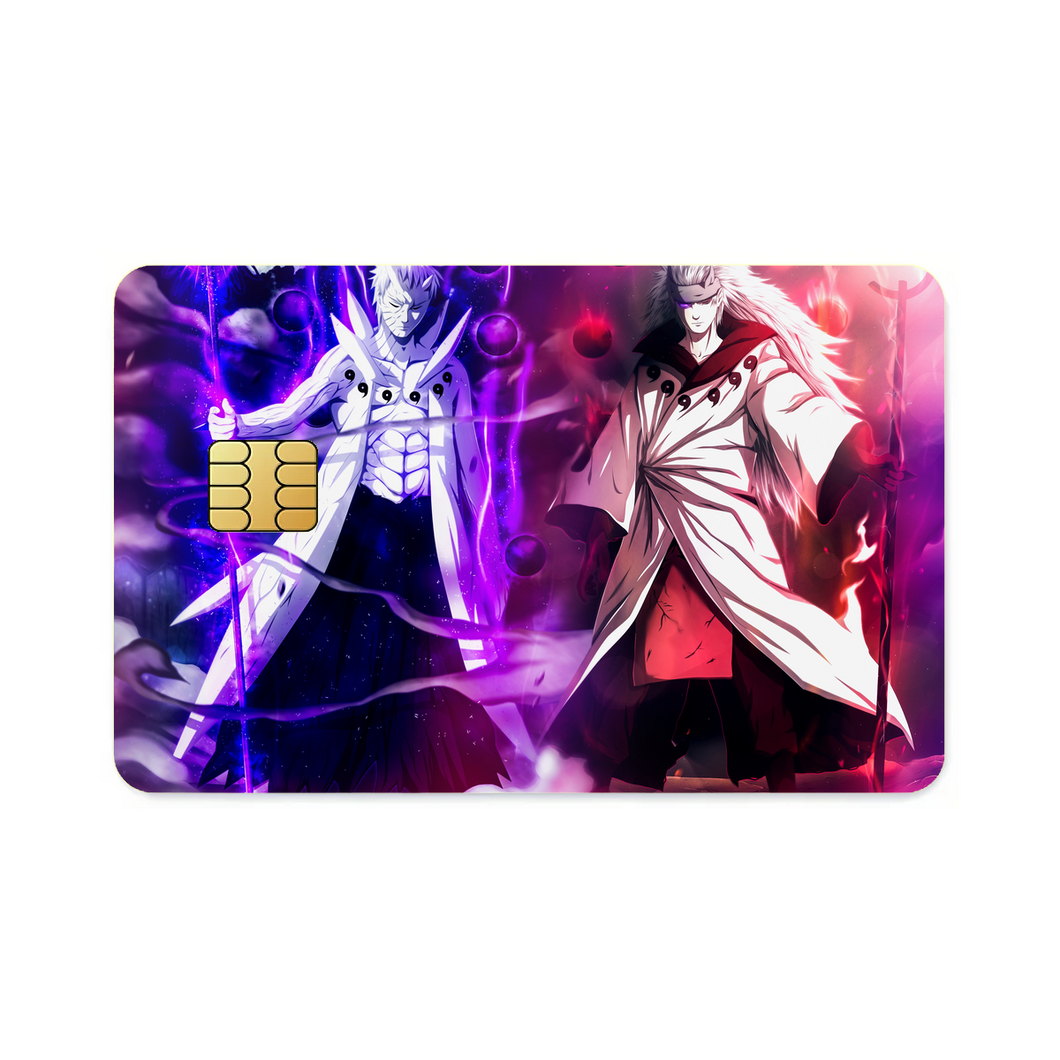Obito and Madara Uchiha Sage Of Six Paths Credit Card Skins (4-in-1 Pack)